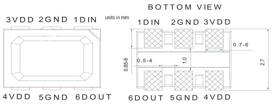 Inolux IN-PI3727TBTPRPGPB RGB LED
